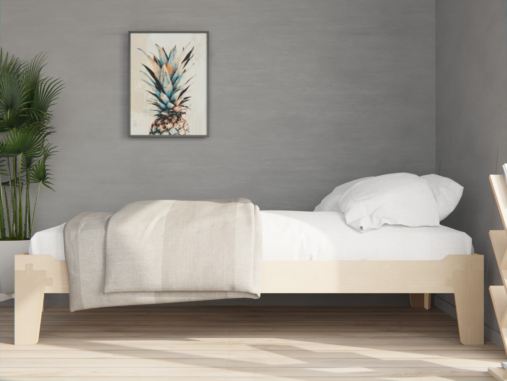 Flippable kids bed from NZ pine Australia