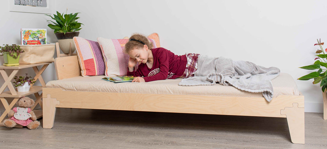 Explore KitSmart kids floor bed collection: Eco-friendly, crafted from New Zealand Pine, ensuring quality sleep, safety, and age-appropriate independence.