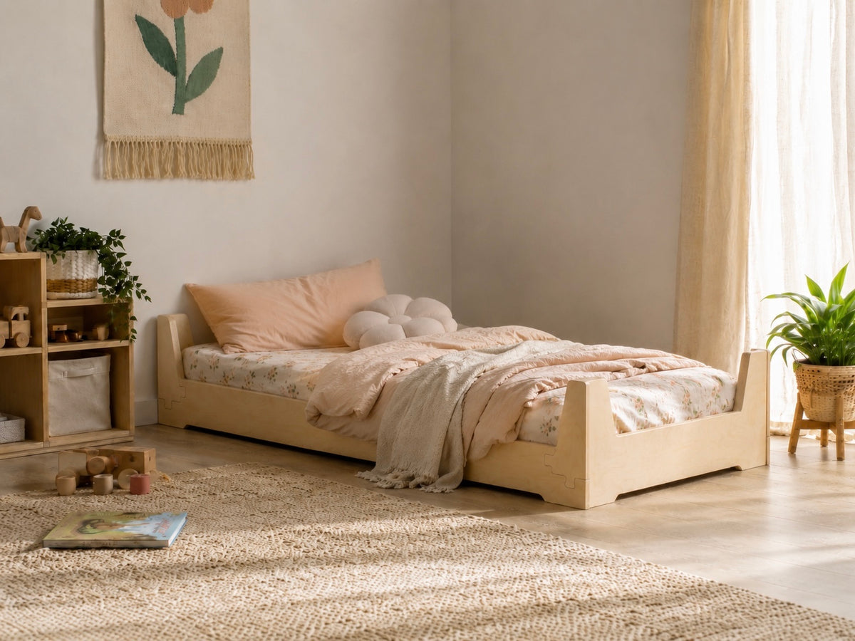 The Birch Ply Flippable Floor Bed