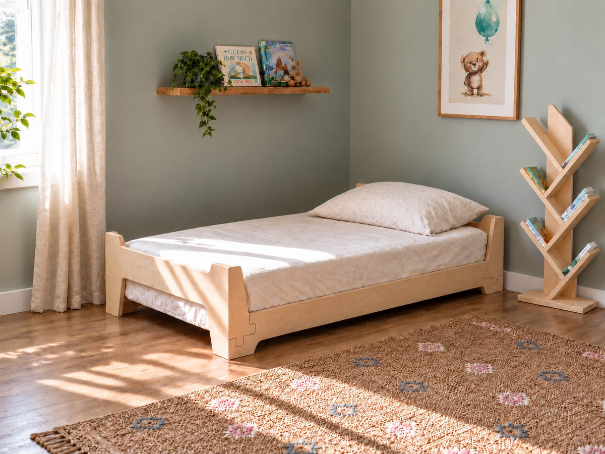 The Birch Ply Flippable Floor Bed