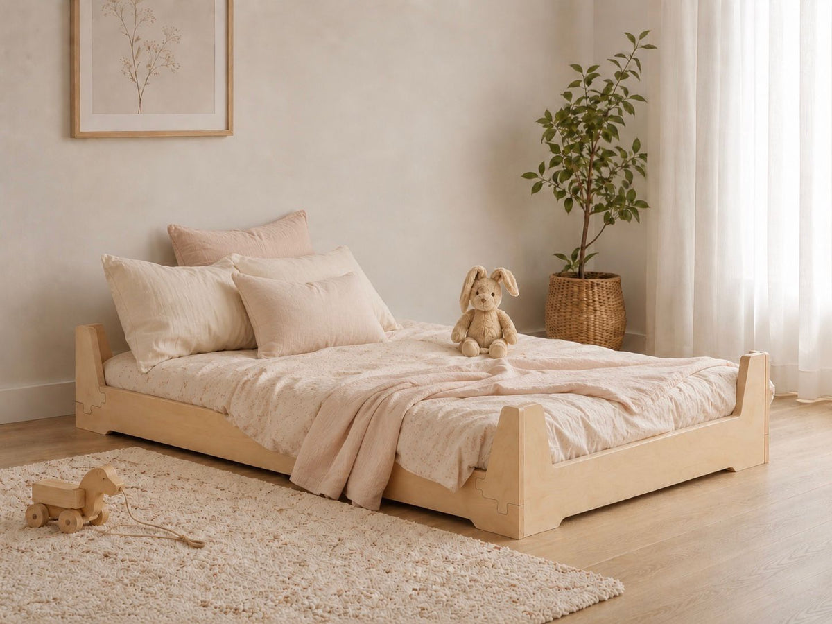 The Birch Ply Flippable Floor Bed