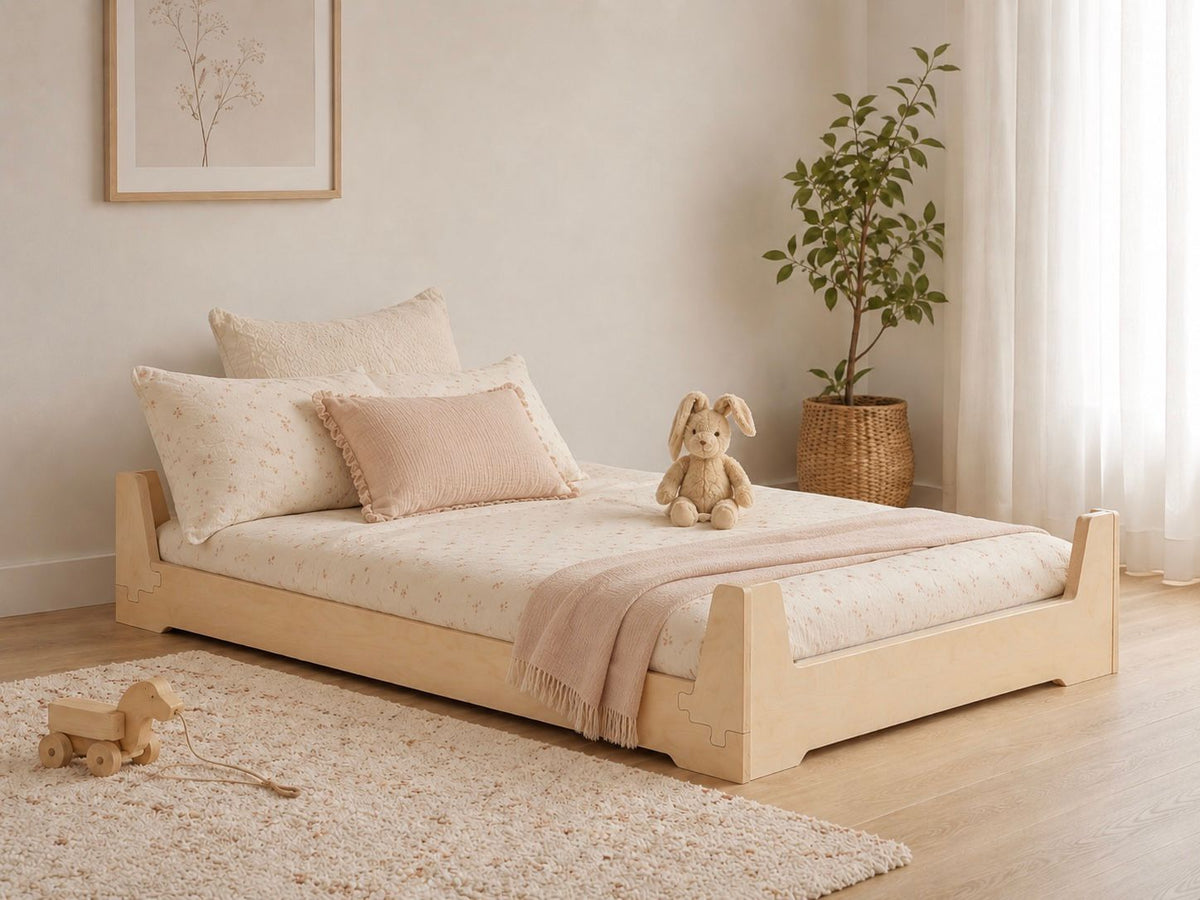 The Birch Ply Flippable Floor Bed