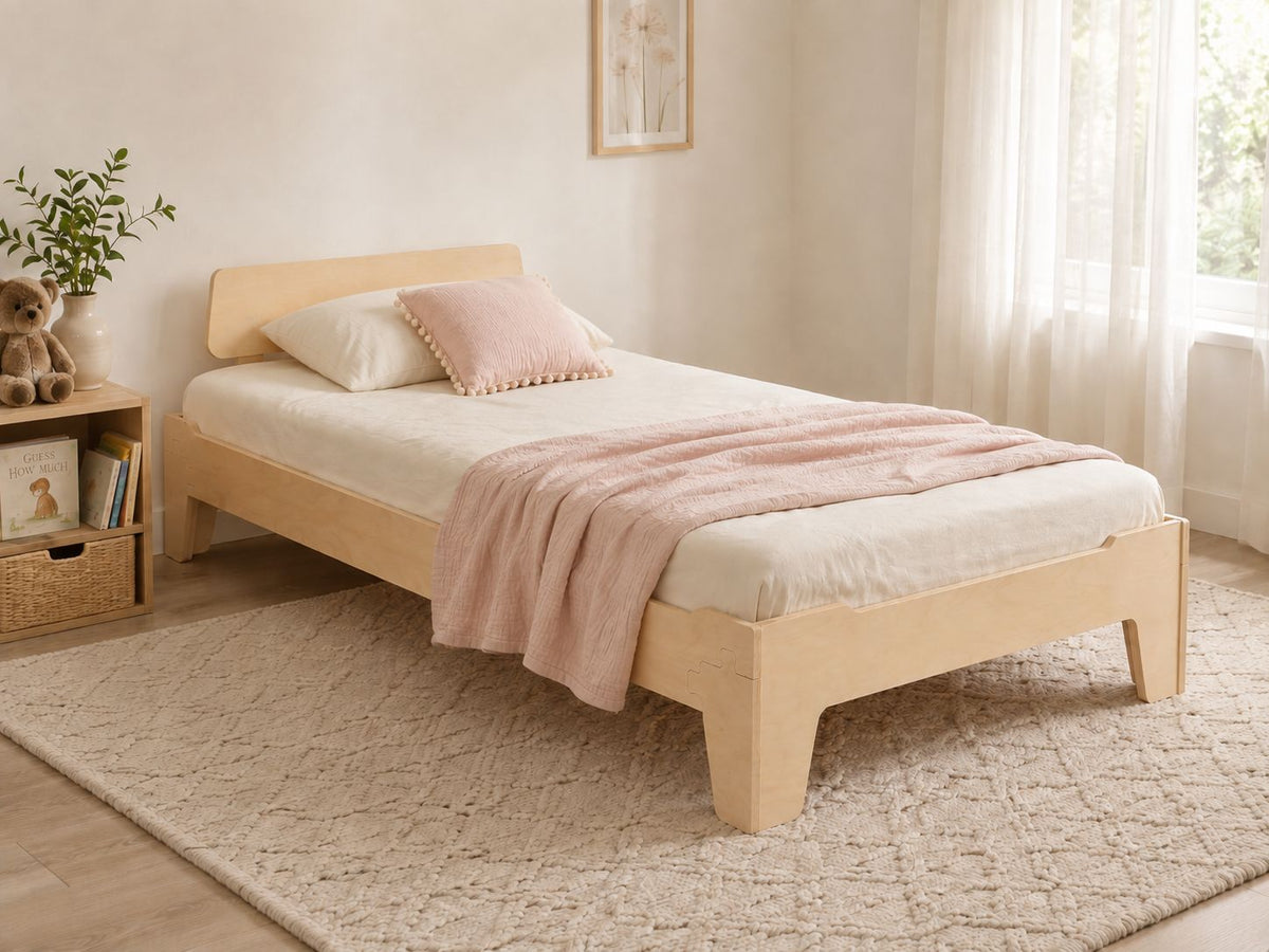 The Birch Ply Flippable Floor Bed