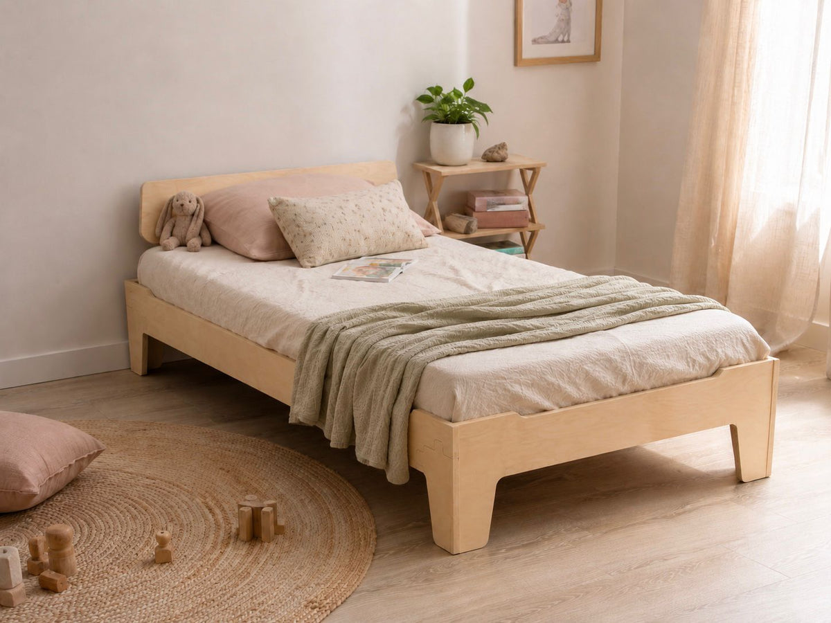 The Birch Ply Flippable Floor Bed