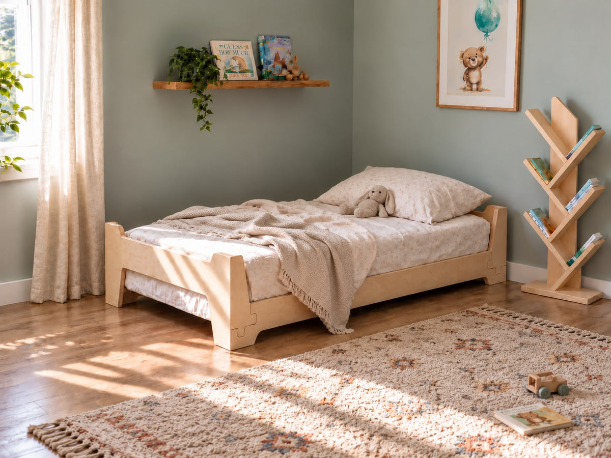 The Birch Ply Flippable Floor Bed