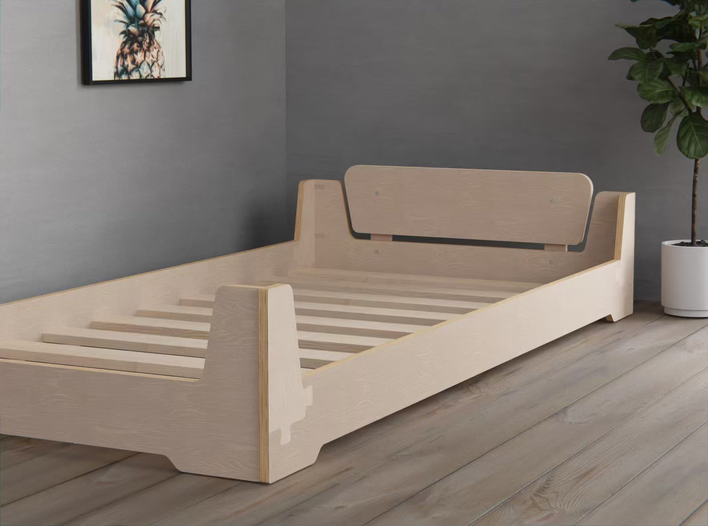 NZ-made flippable floor bed in birch ply — AU stock ready for quick delivery
